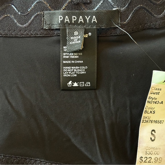 Bustier-Papaya Eyelet Bustier, NWT - Picture 9 of 13